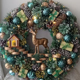 Guirlanda Decoração Natalina Luxo com Led 65CM