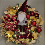 Guirlanda Decoração Natal Luxo com Luzes 65CM