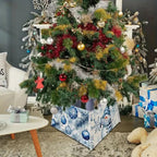 Saia Árvore de Natal Base PVC Encaixe 55x42x25cm