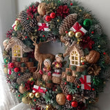 Guirlanda Decoração Natalina Luxo com Led 65CM