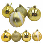 Kit 30 Bolas Enfeite de Natal Gliter Decoração