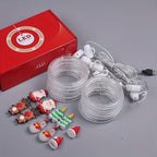 Luz de Natal LED Colorida do Papai Noel para Janela com USB