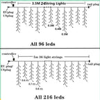 Cortina de Luzes LED Natalinas – Encanto e Magia para sua Casa