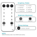 Luzes de Fada LED Impermeáveis - Magia Natalina com Controle Remoto