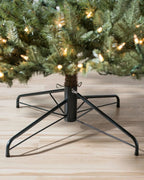 Árvore de Natal White Spruce Verde com Galhos Articulados, Suporte Metálico e Micro LEDs Embutidos