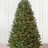 Árvore de Natal Verde Tradicional com Galhos Articulados, Suporte Metálico e Micro LEDs Embutidos