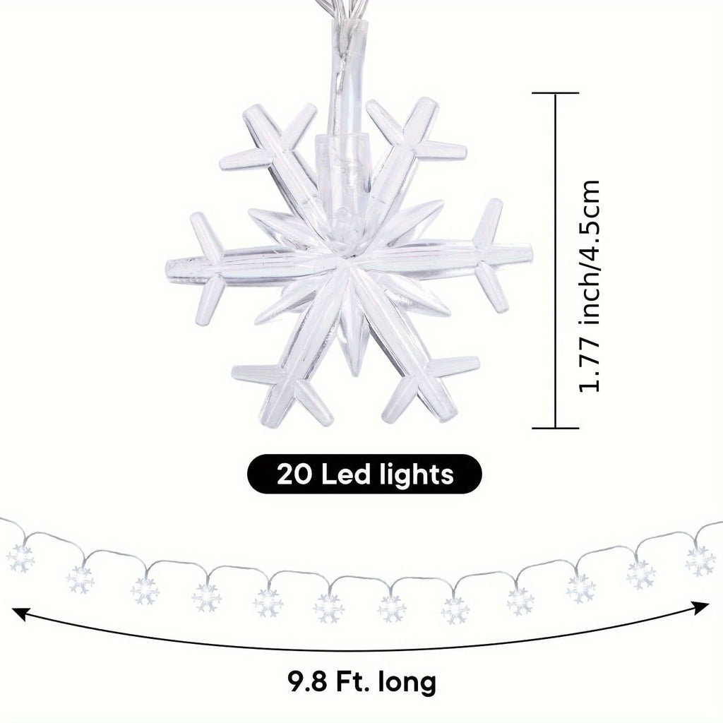 Cortina de Luzes LED Floco de Neve – 3 Metros