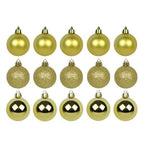 Kit 30 Bolas De Natal Mista 4cm Dourada Decoração Árvore