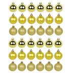 Kit 30 Bolas De Natal Mista 4cm Dourada Decoração Árvore