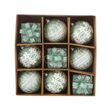 Kit 9 Peças Bolas De Natal 8CM